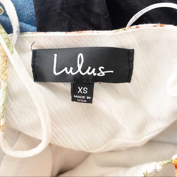 Lulus Lily Pond White Floral Print Swing Dress XS - Picture 5 of 7